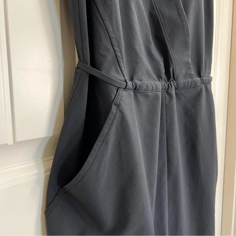 Athleta Womens Marlow Featherweight Stretch Romper in Black, Size XS - Picture 3 of 8